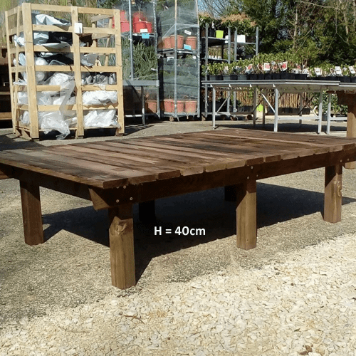 Présentoir à plantes professionnel 1mx1.5m Hauteur 40 cm