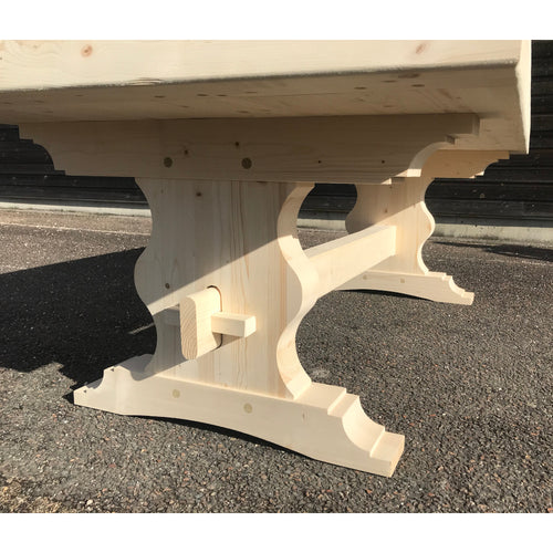 TABLE MODELE MONARQUE / Table Monastère en sapin de 110 cm x 220 cm