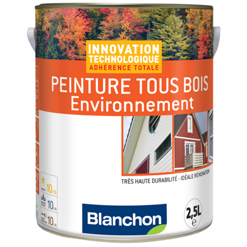 ENTRETIEN / PEINTURE TOUS BOIS ENVIRONNEMENT BLANCHON 2.5L / REF B4