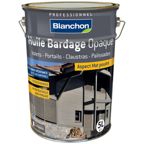 ENTRETIEN / HUILE BARDAGE OPAQUE BLANCHON 5L / REF B1