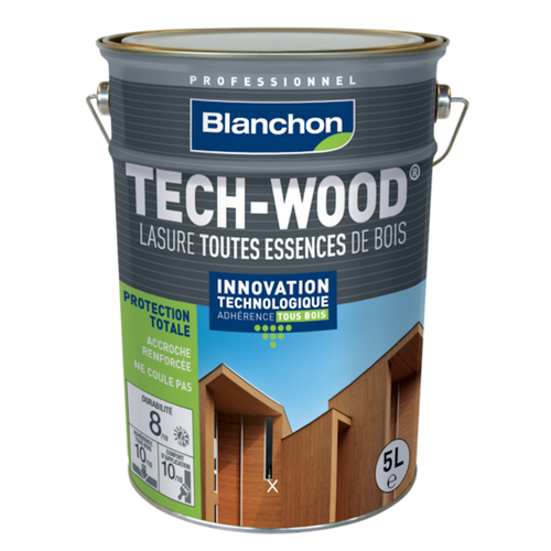 ENTRETIEN / LASURE BLANCHON TECH-WOOD 5L / REF B3