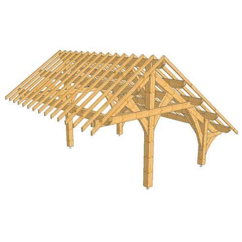 Plan 3D du modèle "HUMMER" 2 pentes inégales pour 2 voitures