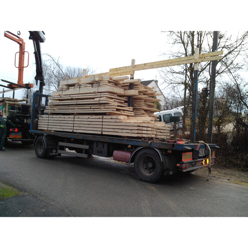 MAISON / Nous consulter : Structures ossature bois en débit à assembler sur chantier. Prix estimatif du transport par camion :