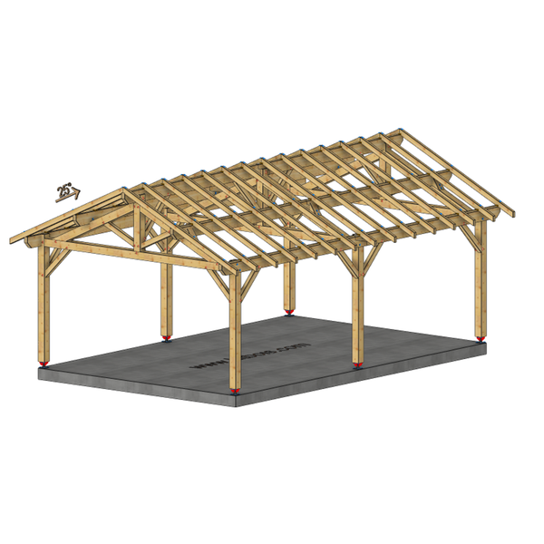 BOLOGNE 2 pans, lxL 4.5x7m SAPIN