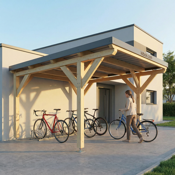 ANDREWS / CARPORT1 / POTEAUX DROITS / 1 voiture, lxL 3.82x3.23m