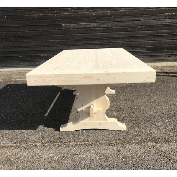 TABLE MODELE MONARQUE / Table Monastère en sapin de 110 cm x 220 cm