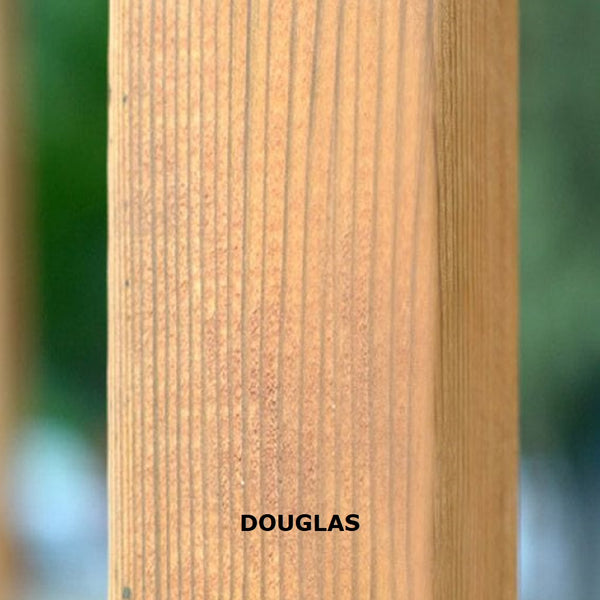 Pergola 3.0 x 3.09m modèle CASABLANCA / (avec légère pente) Autoclave marron ou Douglas  poteaux 14x14cm