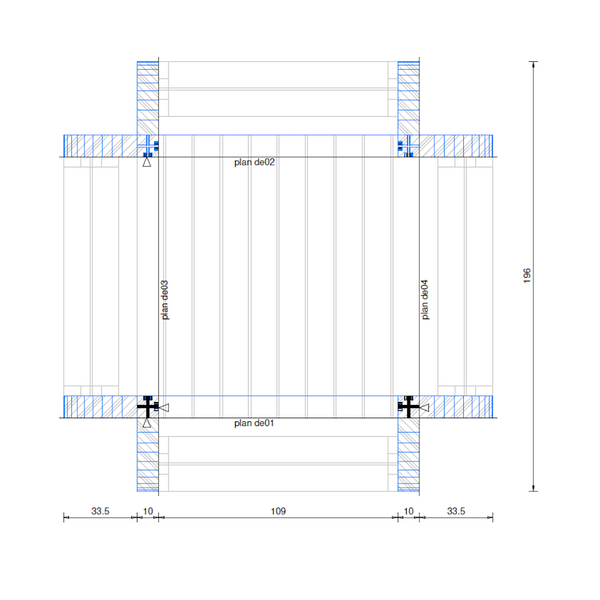 TABLE MODELE RENAISSANCE / Table carrée 8 personnes pieds arrondis plateau 129 cm x 129 cm